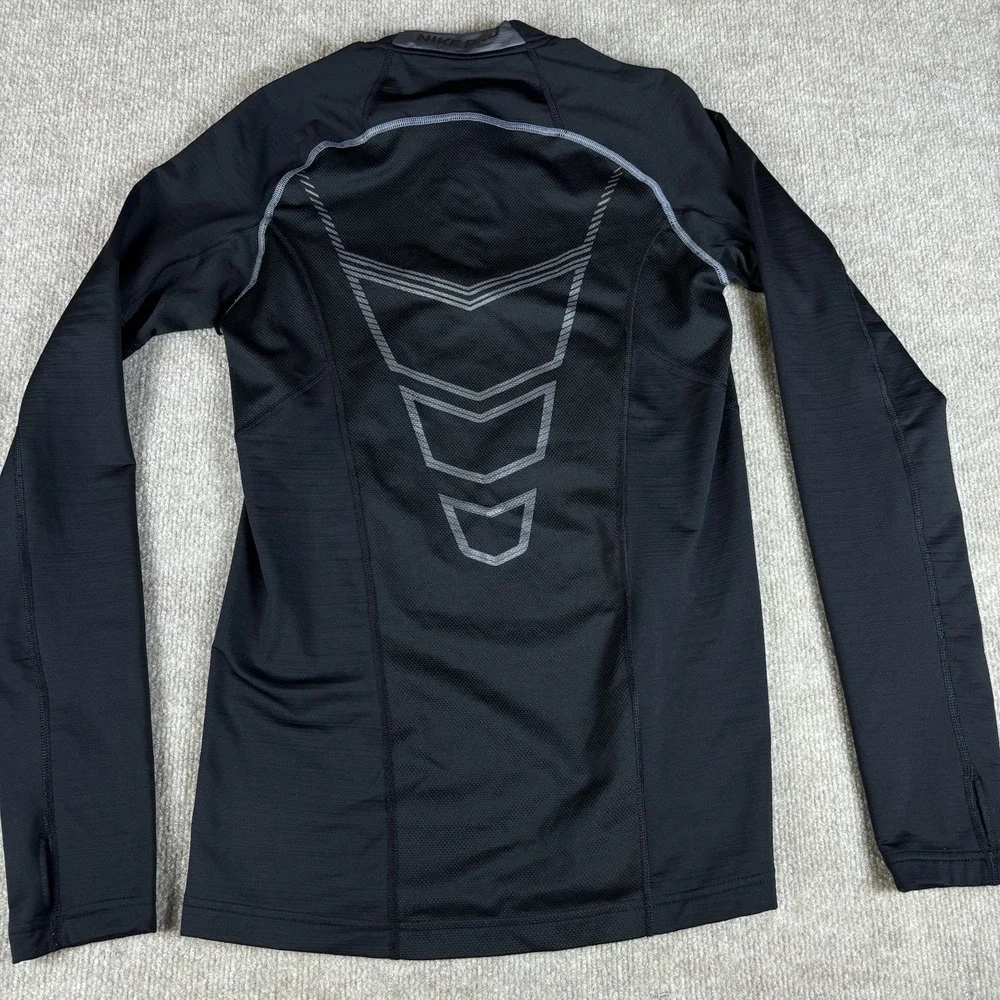 Nike Pro Dri-FIT Womens Small 1/4 Zip Long Sleeve Training Top Black
